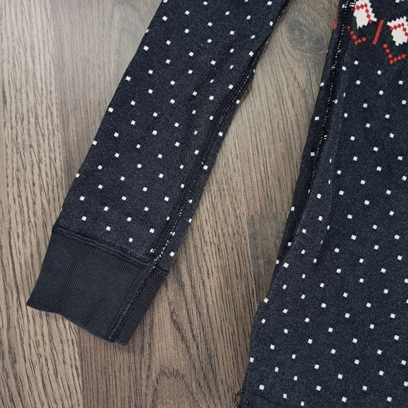 Hanna Andersson Size 6-7 100% Organic Cotton Long Sleeve Knit Pajama Top Winter - Picture 4 of 6